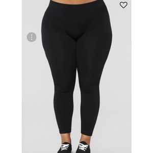 Yes Fleece Leggings Fashion Nova Curve